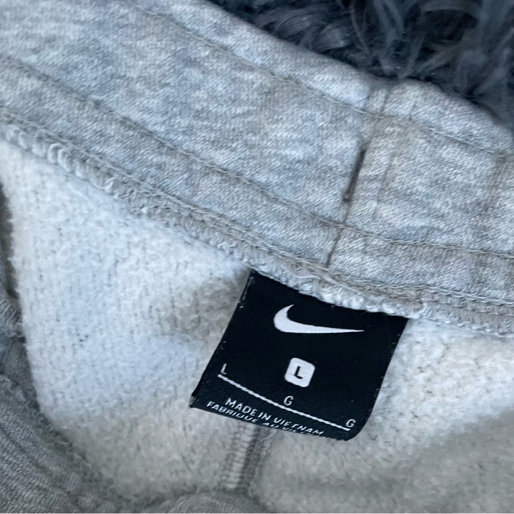 Men Size Large Nike fleece hoodie sweatpants sweatsuit set grey - Picture 3 of 8